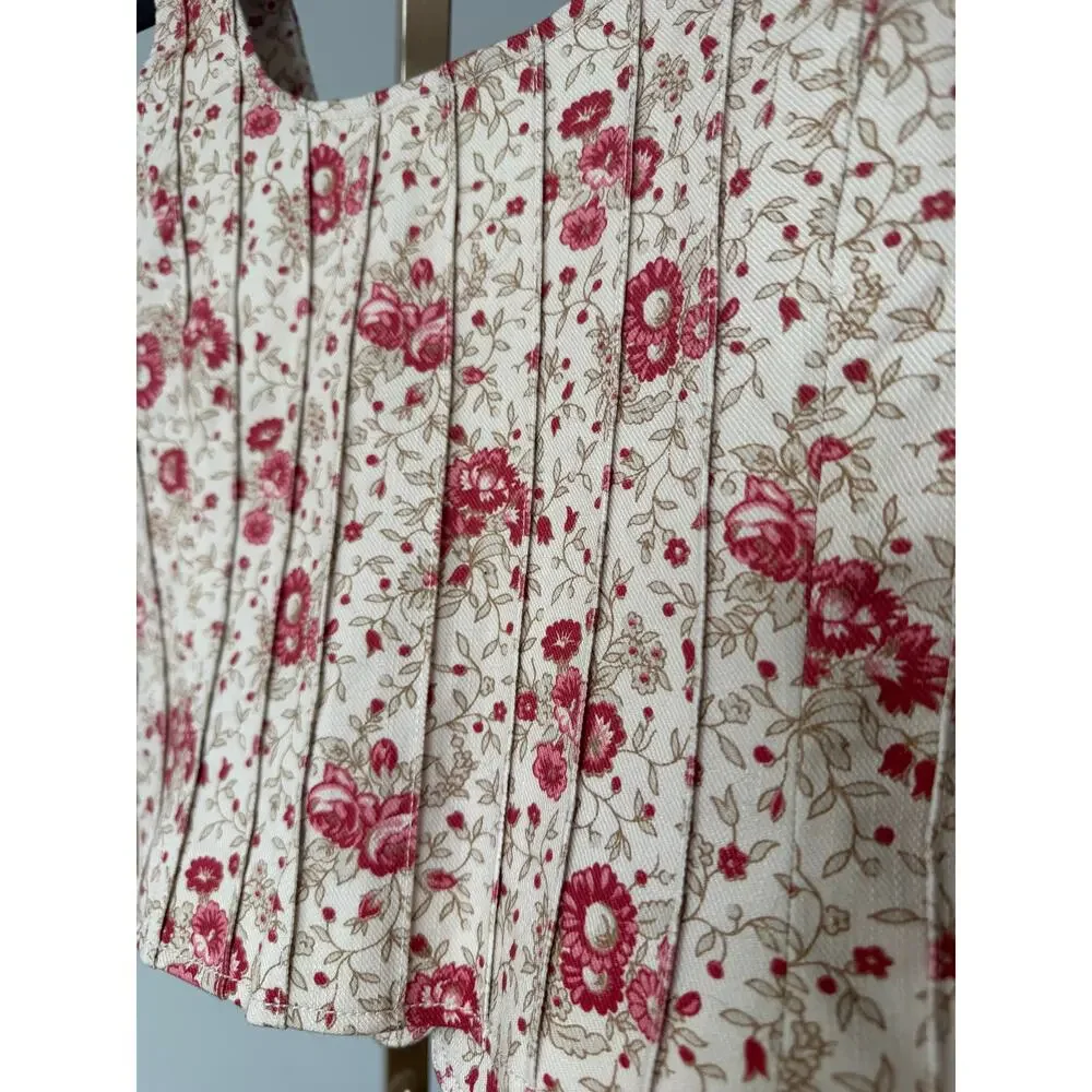 Cinq à Sept Rowena Jean Cottagecore Floral Tank Top Size S NEW - Picture 6 of 11